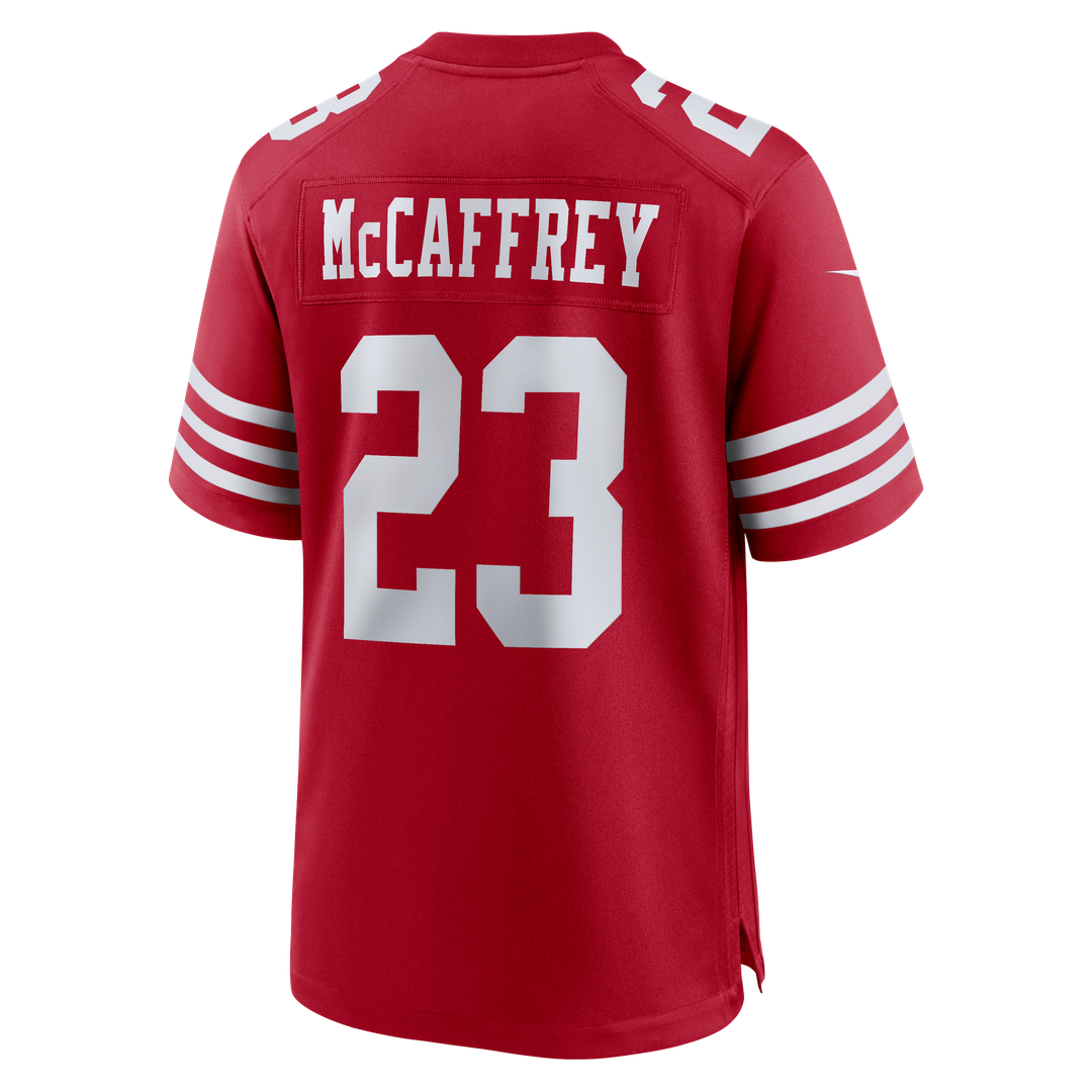 San Francisco 49ers Christian McCaffrey Nike White Game Player Jersey