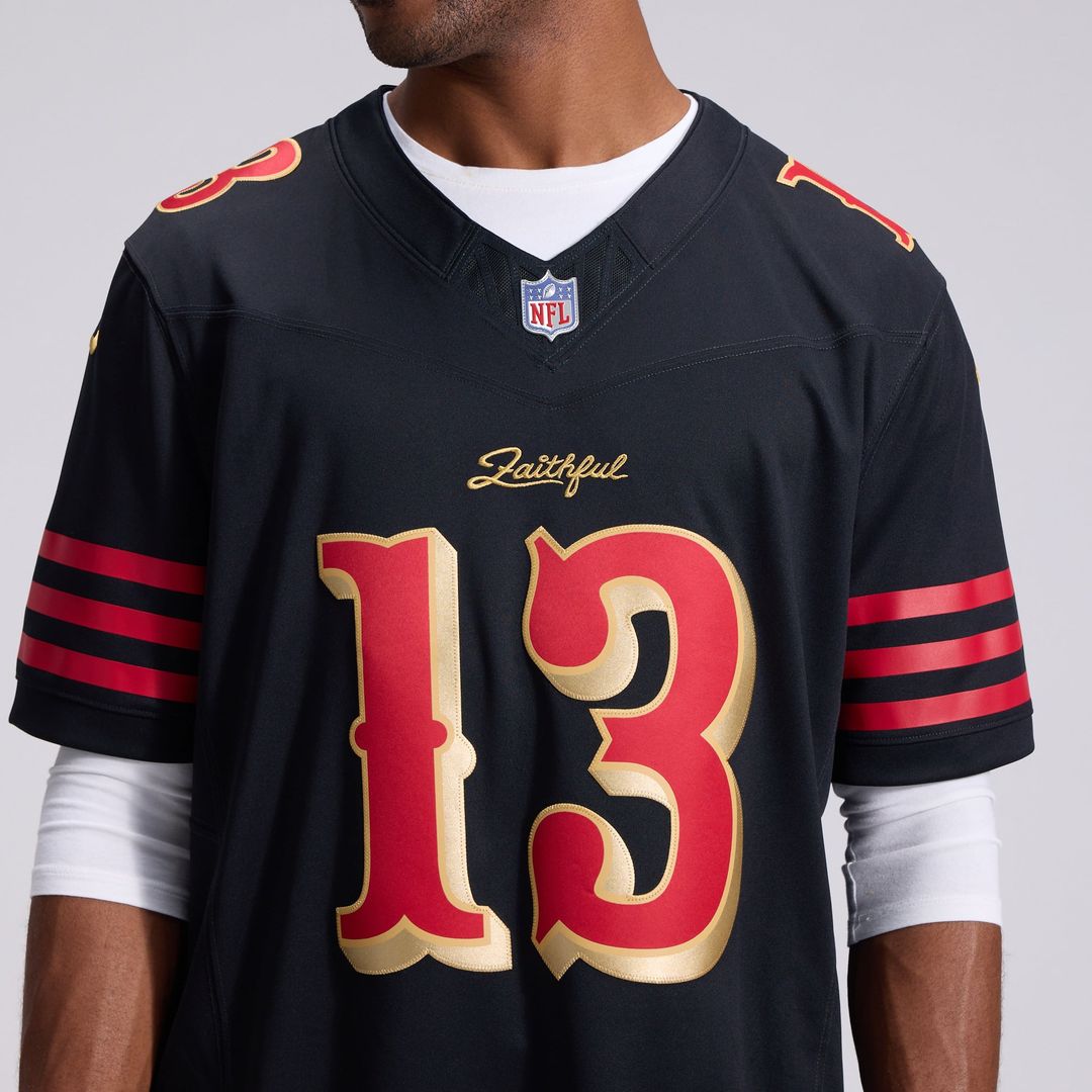 San Francisco 49ers Brock Purdy Nike Black Rivalries Collection Stitched Limited Jersey