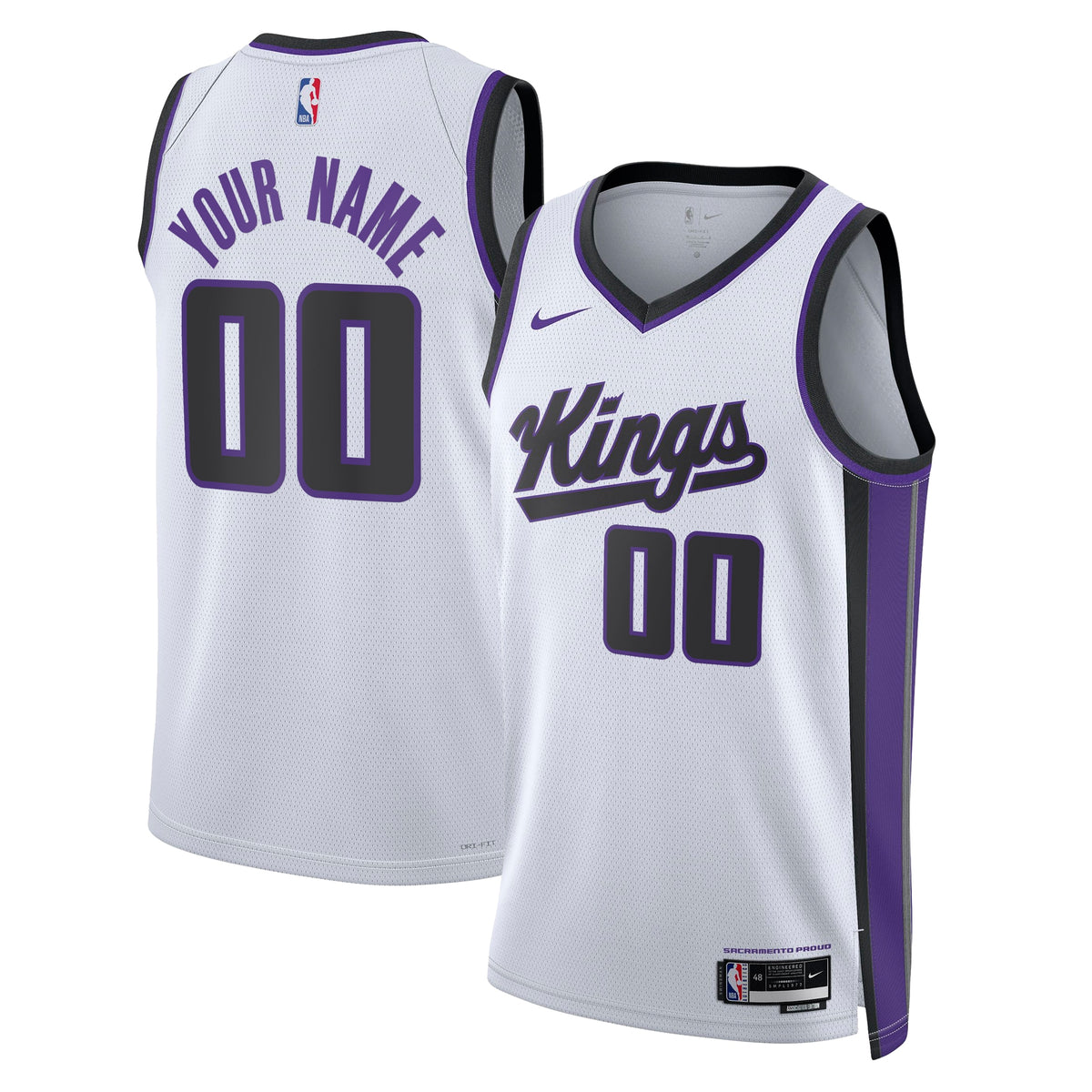 Sacramento Kings Nike Association Swingman Jersey - Custom - Unisex