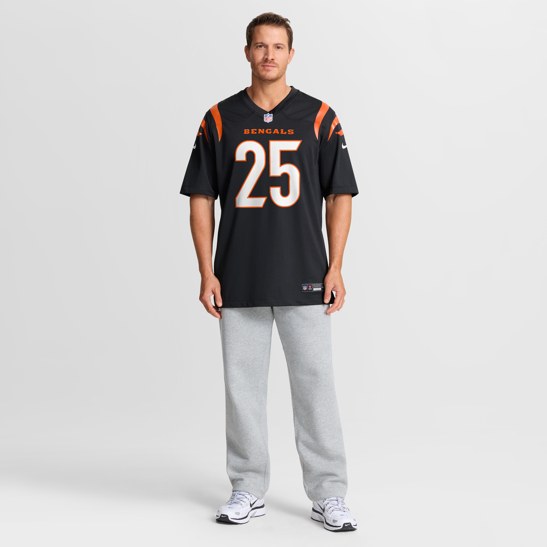 Cincinnati Bengals Tahj Brooks Nike Black Team Game Jersey