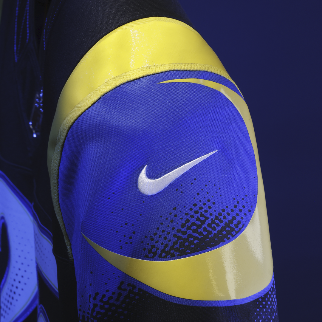 Los Angeles Rams Puka Nacua Nike Dark Blue Rivalries Collection Stitched Limited Jersey
