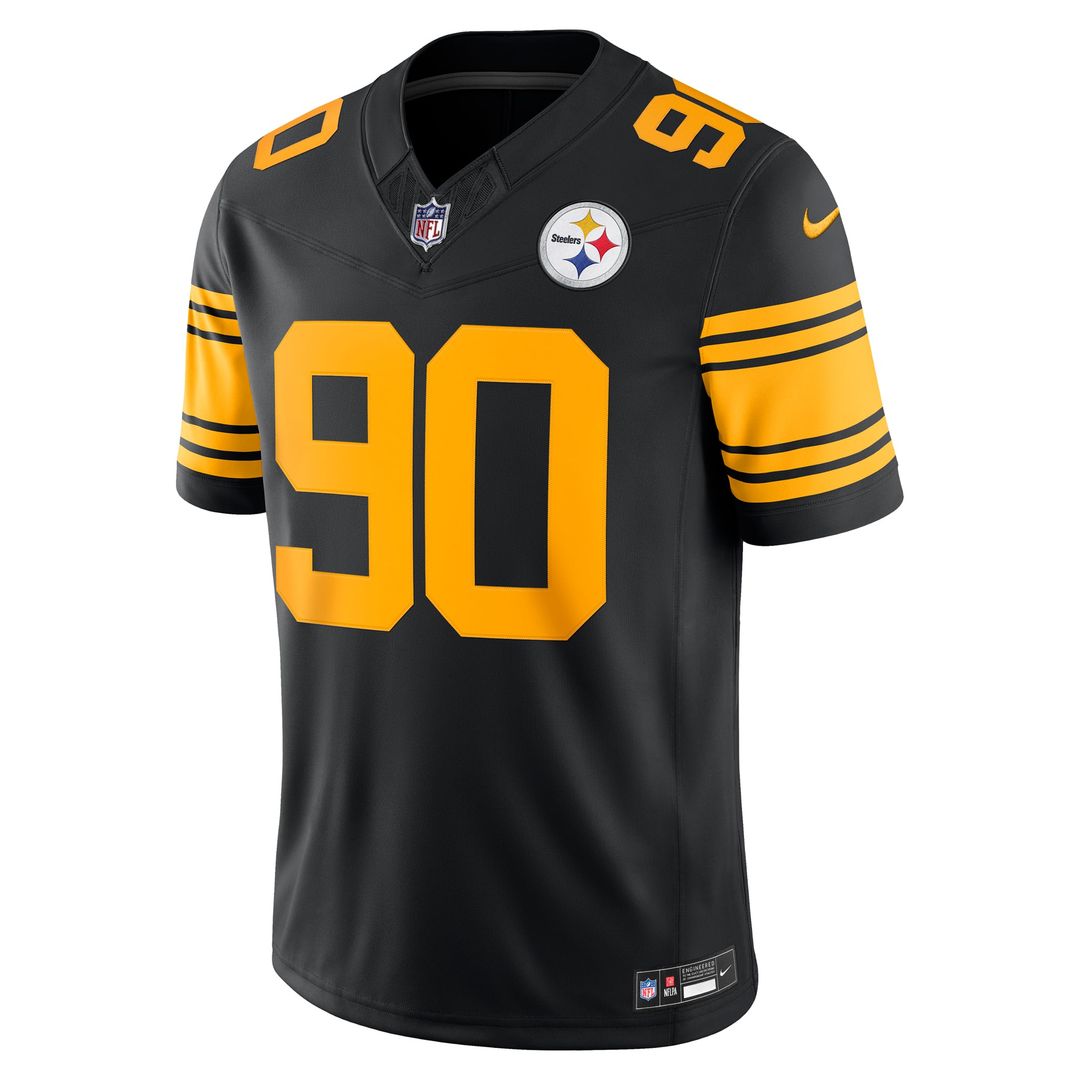 Pittsburgh Steelers T.J. Watt Nike Black Alternate Vapor F.U.S.E. Stitched Limited Jersey