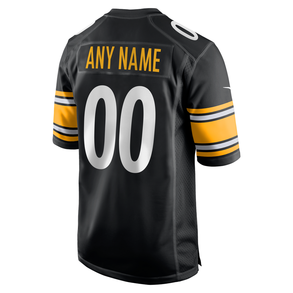 Pittsburgh Steelers Nike Black Custom Game Jersey