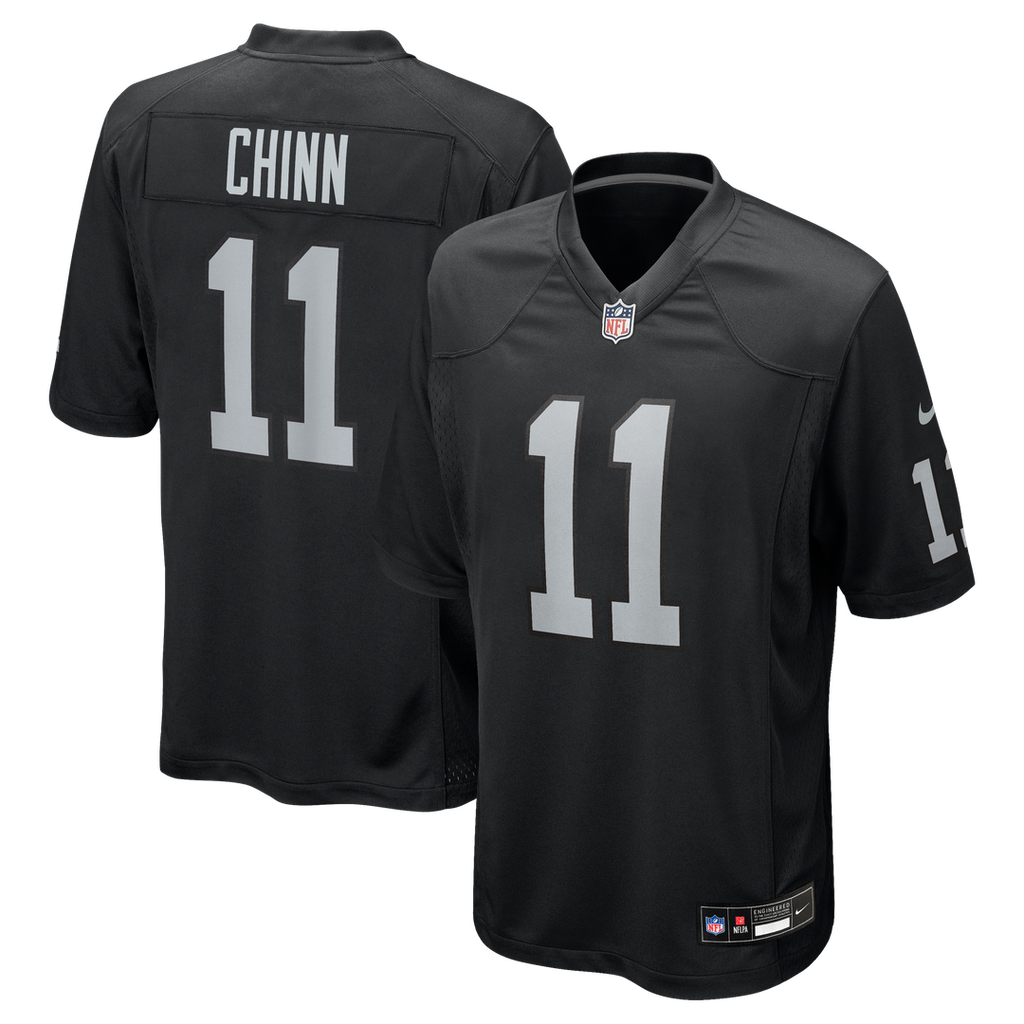 Las Vegas Raiders Jeremy Chinn Nike Black Team Game Jersey