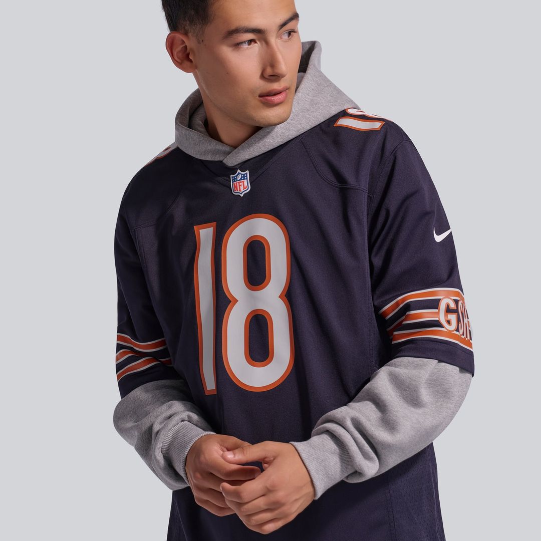 Chicago Bears Caleb Williams Nike White First Round Pick Player Game Jersey