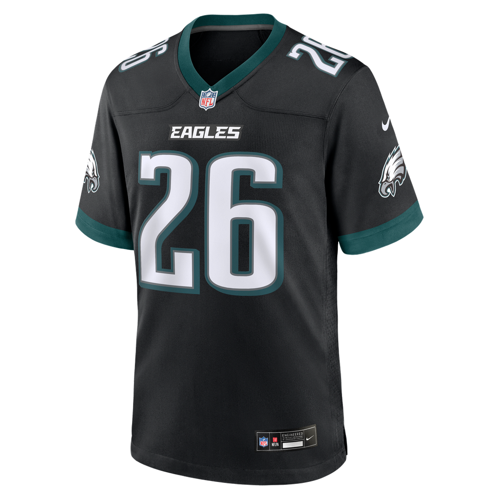 Philadelphia Eagles Saquon Barkley Nike White Game Jersey
