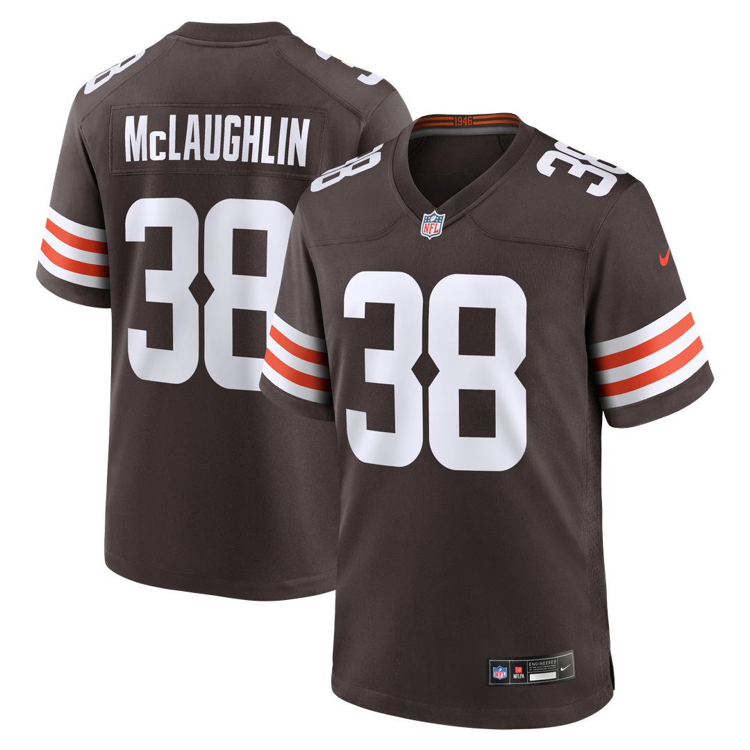 Cleveland Browns Jaleel McLaughlin Nike Brown Team Game Jersey