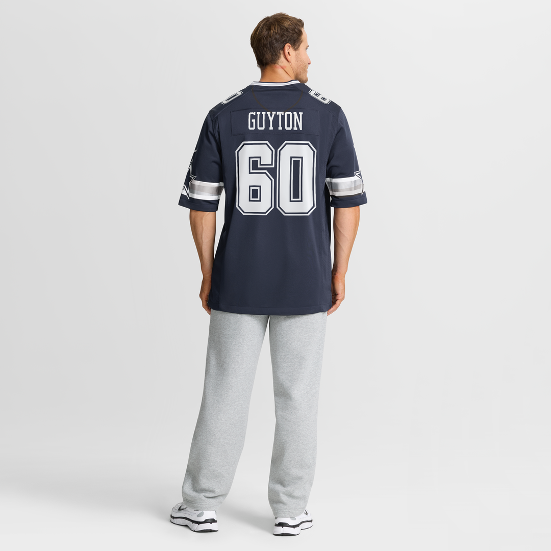 Dallas Cowboys Tyler Guyton Nike Navy Player Game Jersey