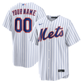 New York Mets Nike White Home Replica Custom Jersey