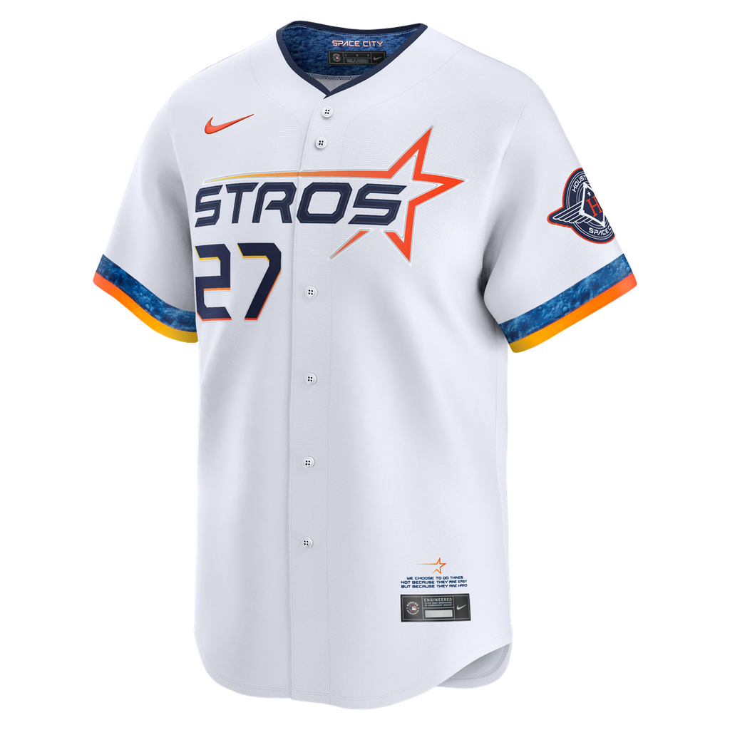 Houston Astros Jose Altuve Nike White 2025 City Connect Limited Player Jersey