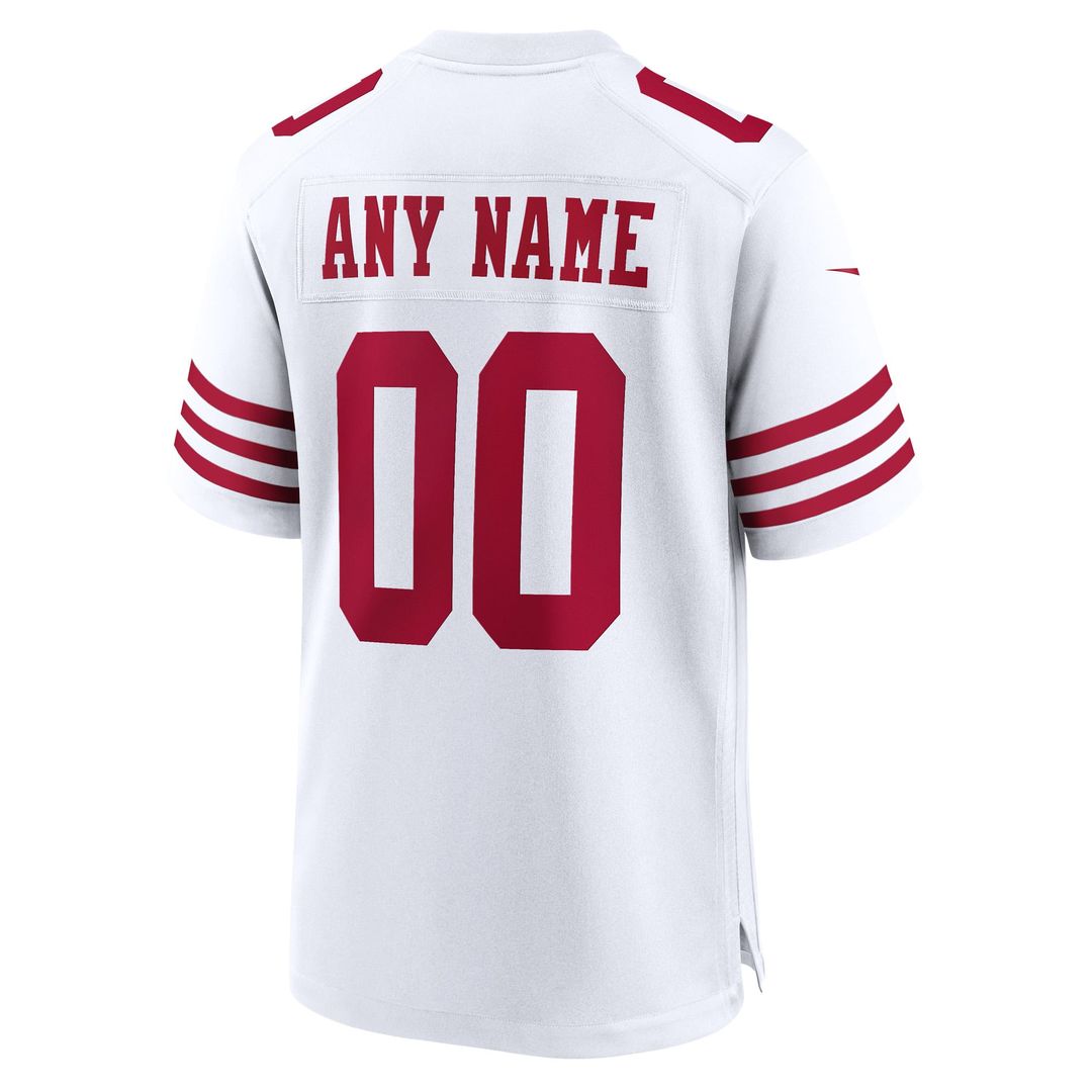 San Francisco 49ers Nike White Game Custom Player Jersey