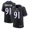Baltimore Ravens Trey Hendrickson Nike Black Alternate Game Jersey