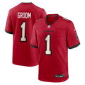 Tampa Bay Buccaneers Number 1 Groom Nike Red Game Jersey