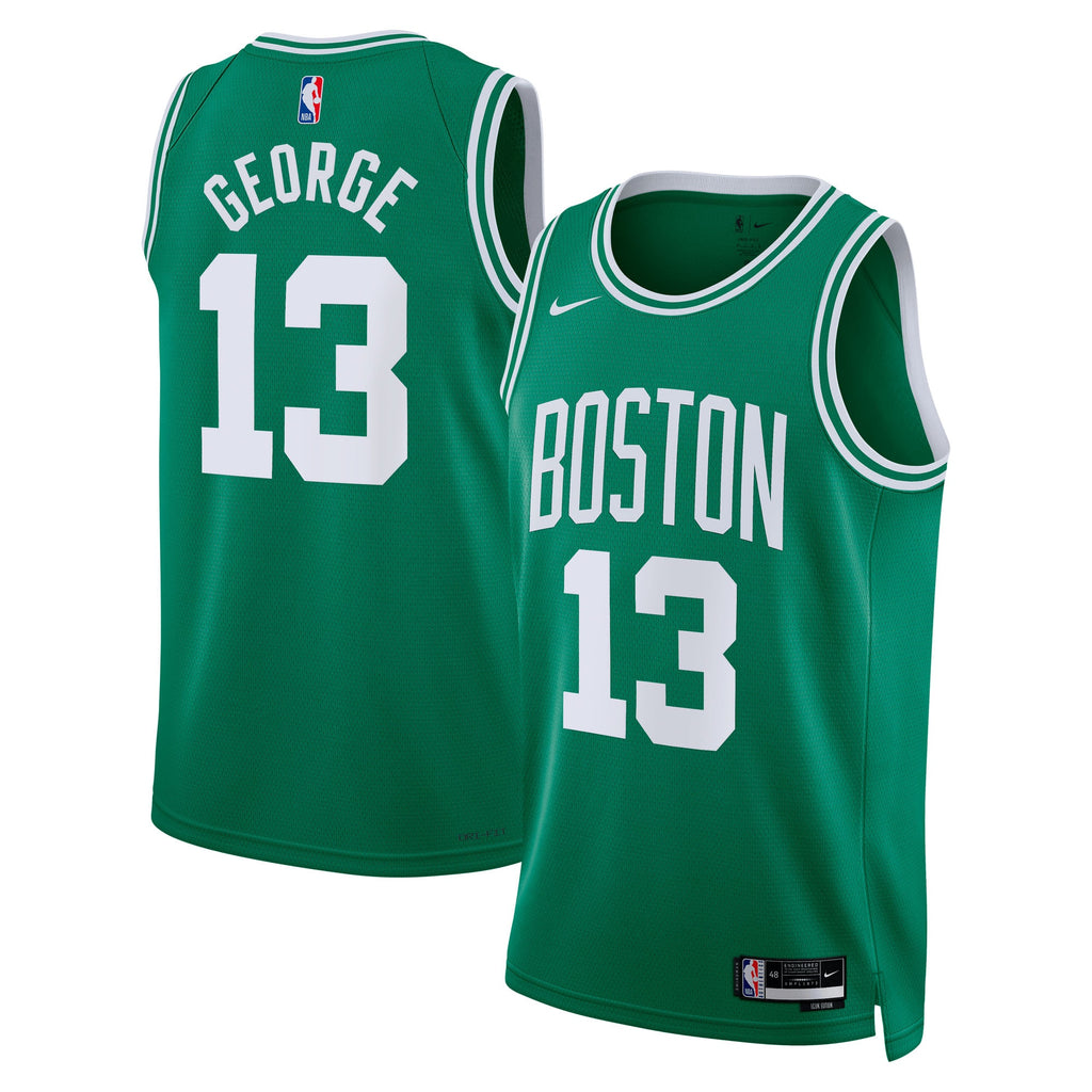 Boston Celtics Nike Icon Edition Swingman Jersey - Kelly Green - Custom - Unisex - Paul George