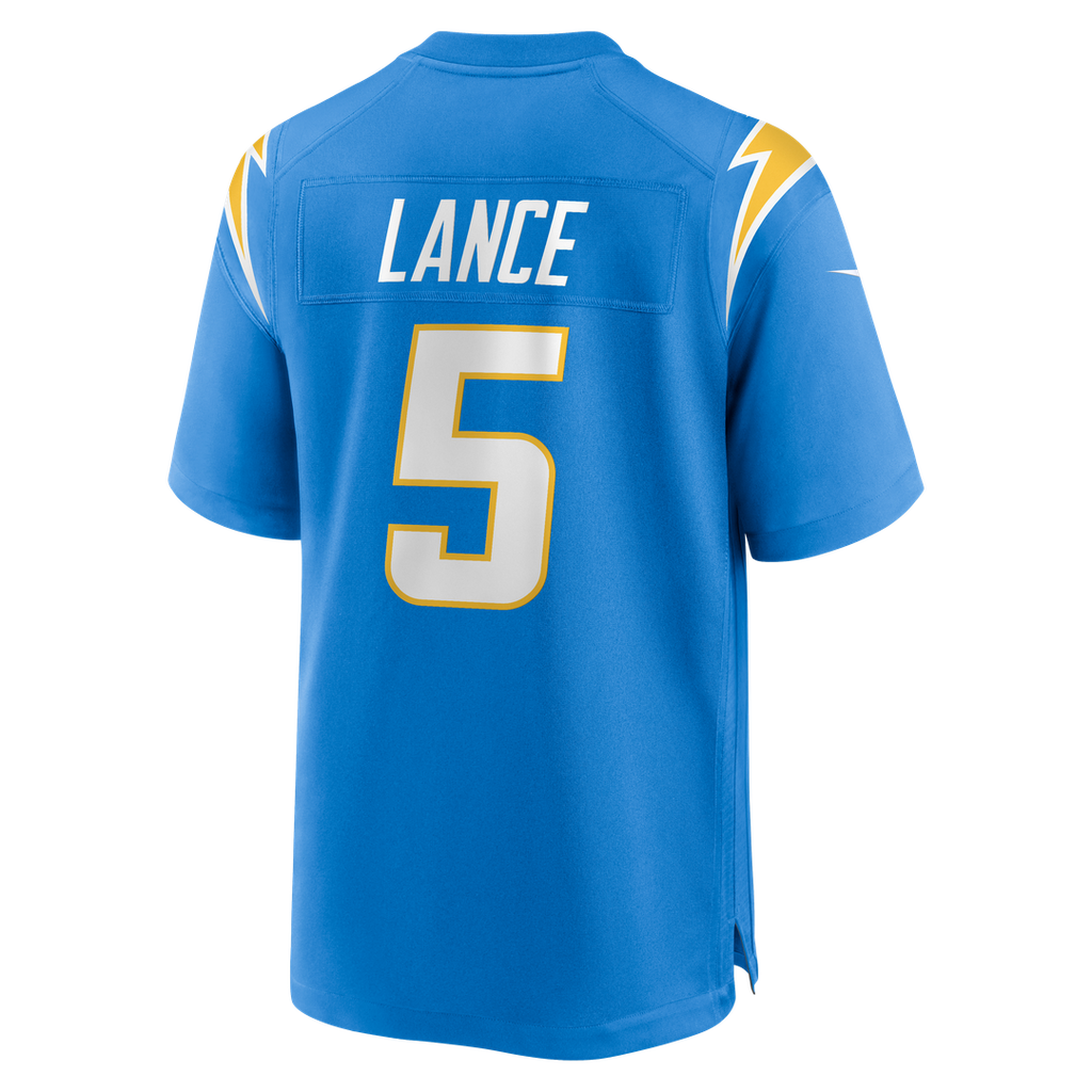 Los Angeles Chargers Trey Lance Nike Powder Blue Team Game Jersey