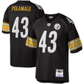 Pittsburgh Steelers Troy Polamalu Mitchell & Ness Black Legacy Replica Jersey