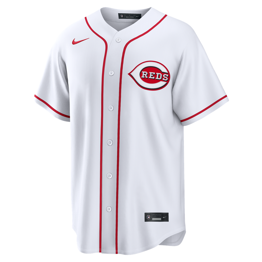 Cincinnati Reds Elly De La Cruz Nike White Home Replica Jersey