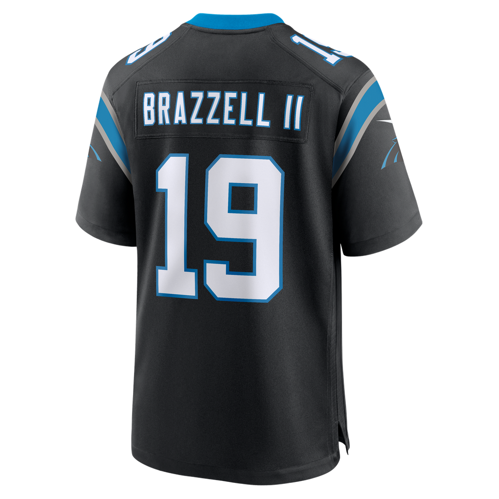 Carolina Panthers Chris Brazzell II Nike Black Team Game Jersey