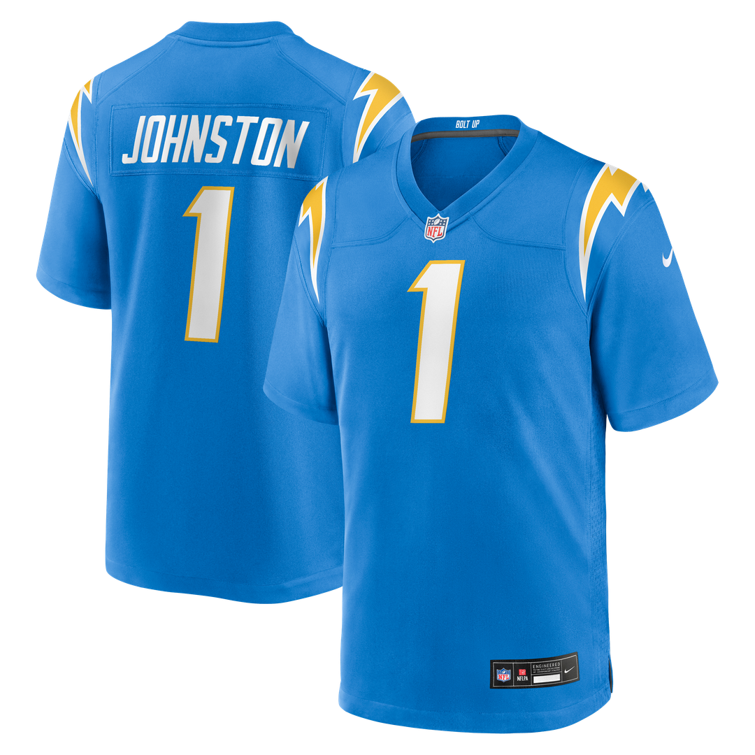 Los Angeles Chargers Quentin Johnston Nike Gold Alternate Charger Power Game Player Jersey