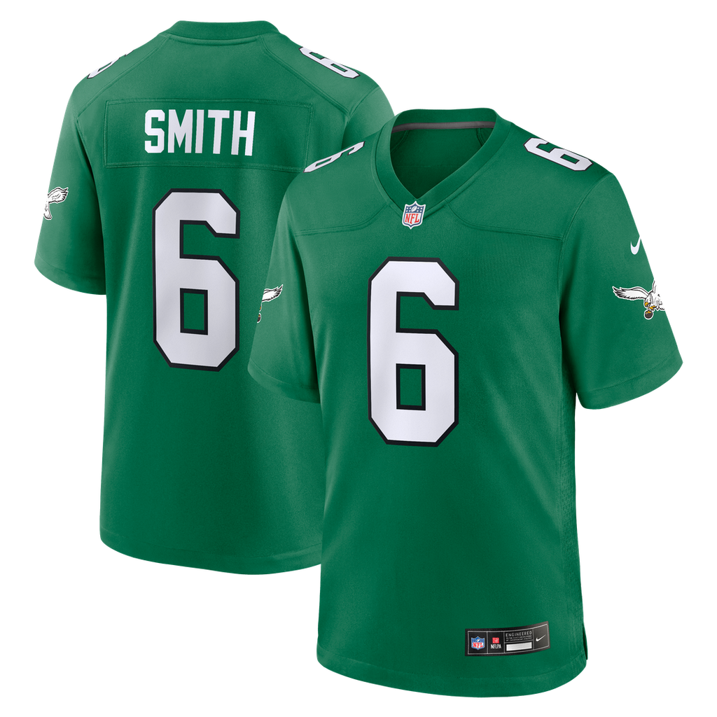 Philadelphia Eagles DeVonta Smith Nike Kelly Green Alternate Game Player Jersey