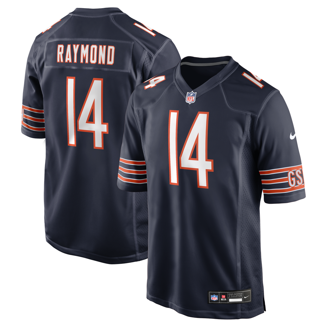 Chicago Bears Kalif Raymond Nike Navy Team Game Jersey
