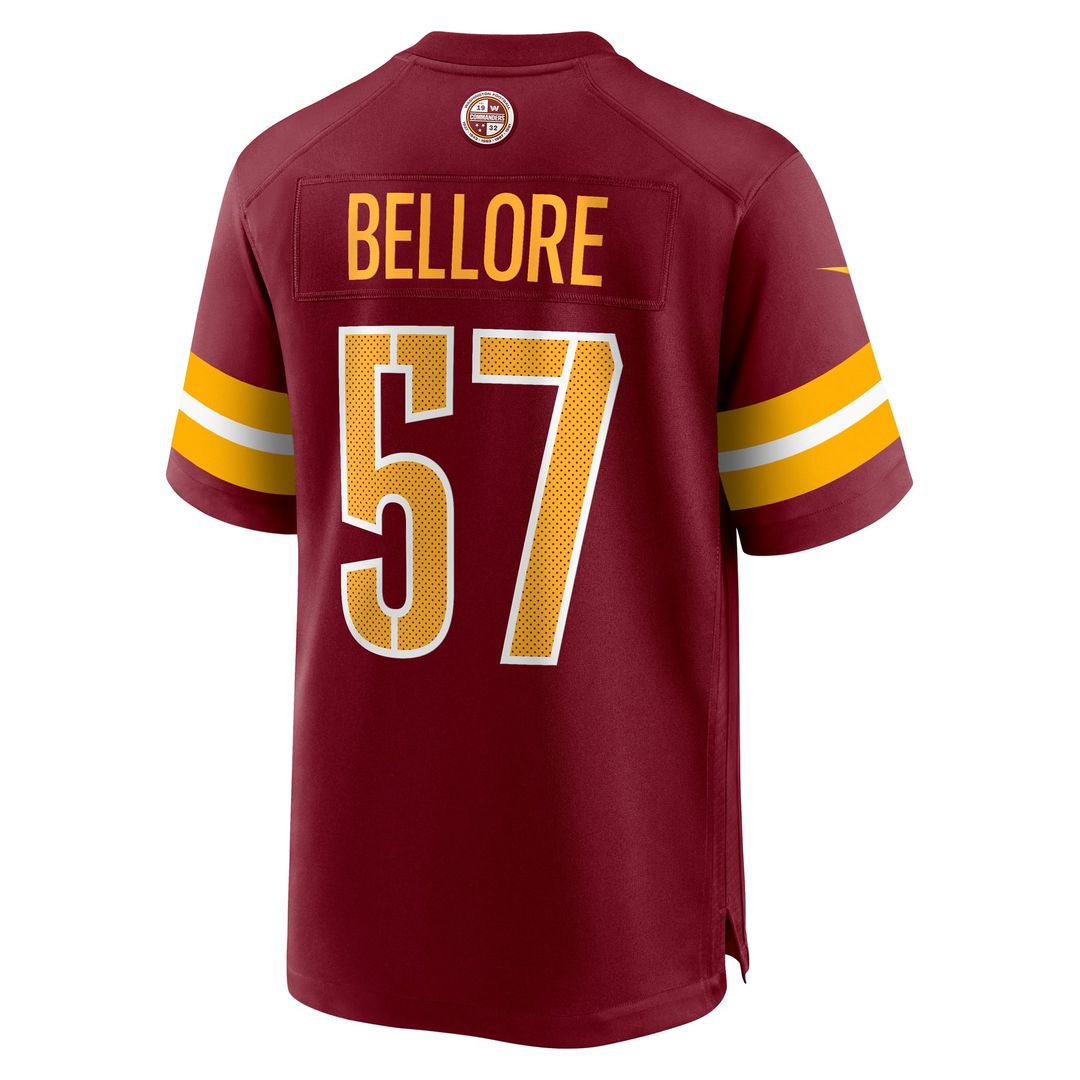 Washington Commanders Nick Bellore Nike Burgundy Team Game Jersey