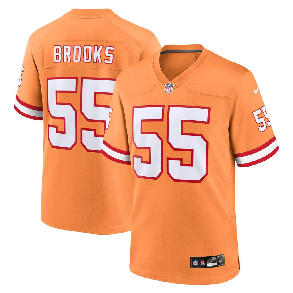 Tampa Bay Buccaneers Derrick Brooks Nike Orange Throwback Game Jersey