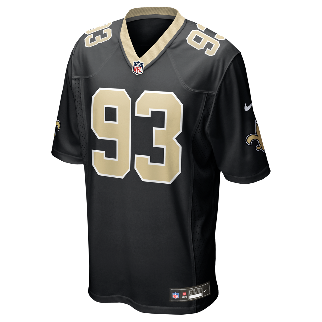 New Orleans Saints Nathan Shepherd Nike Black Game Jersey