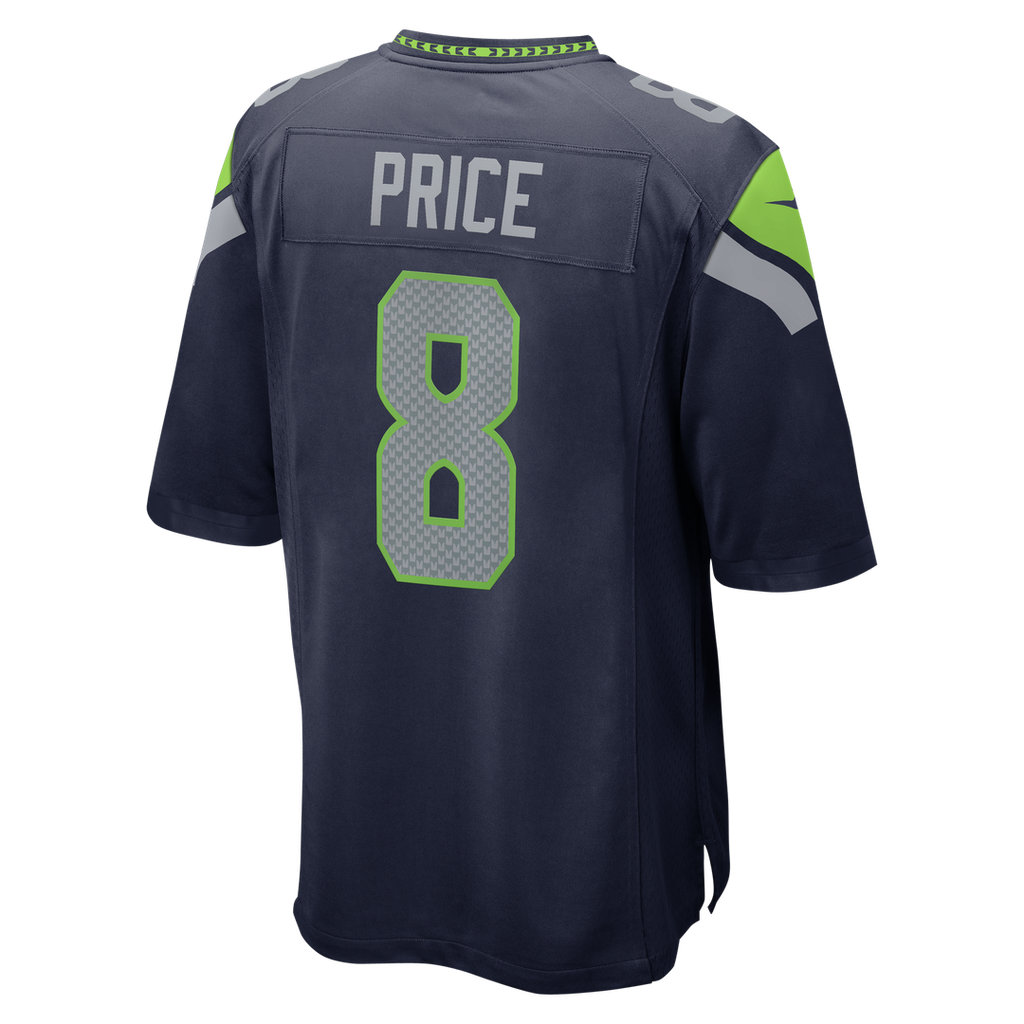 Seattle Seahawks Jadarian Price Nike College Navy Team Game Jersey