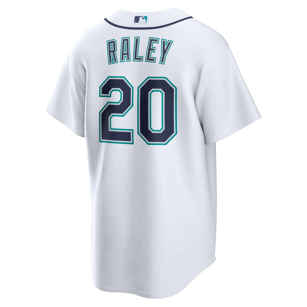 Seattle Mariners Luke Raley Nike White Home Replica Jersey