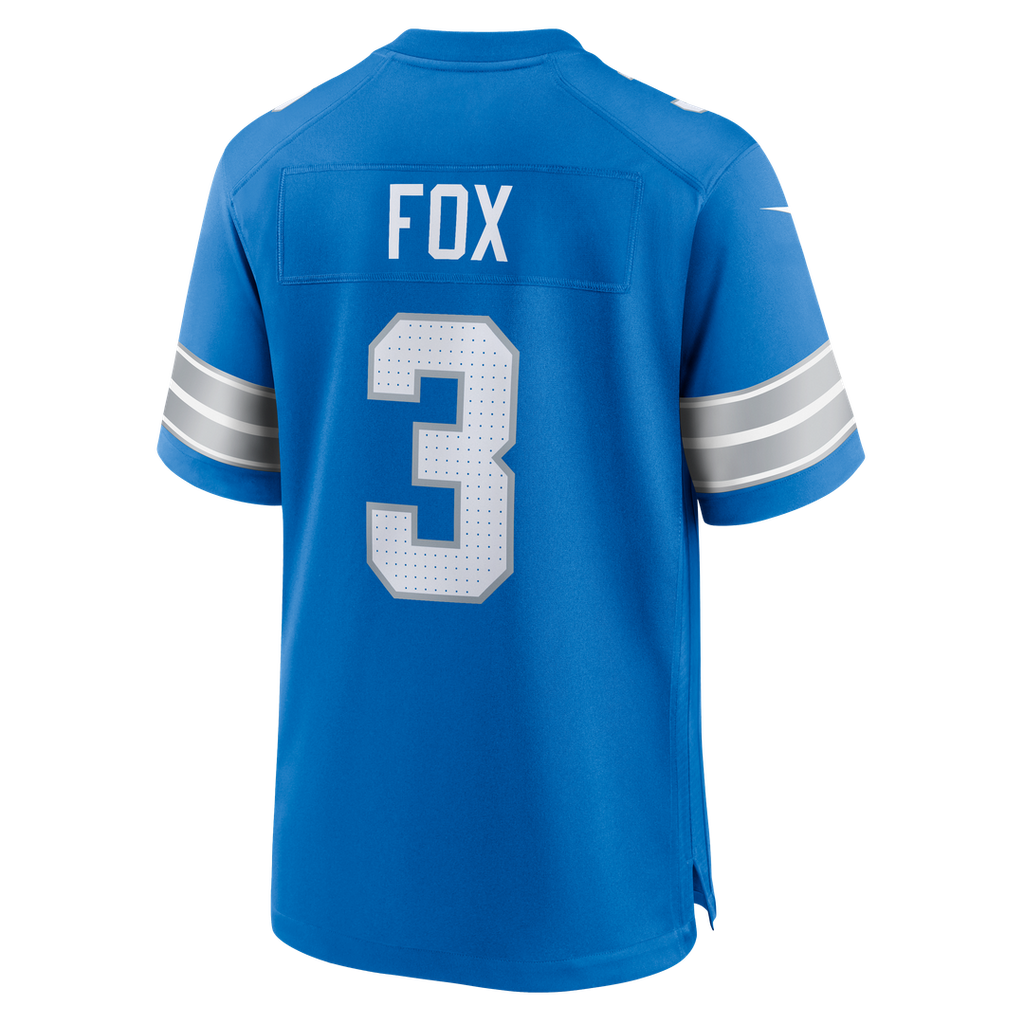 Detroit Lions Jack Fox Nike Blue Team Game Jersey