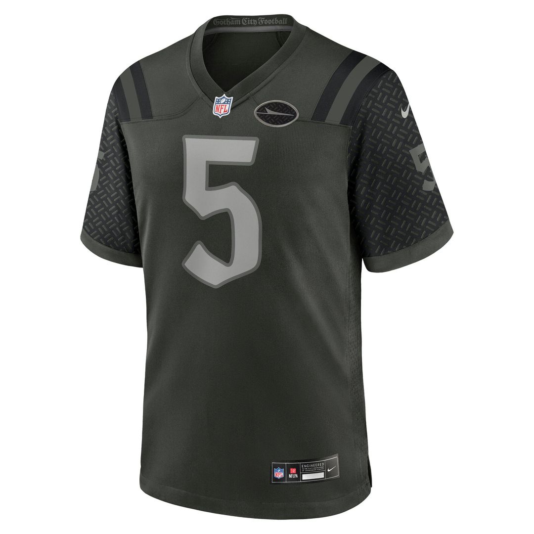 New York Jets Garrett Wilson Nike Green Rivalries Collection Game Jersey
