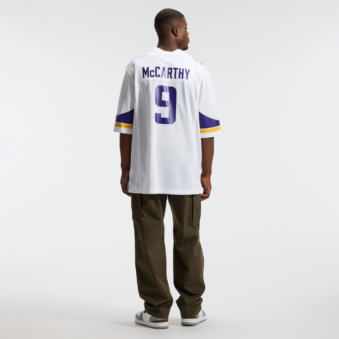 Minnesota Vikings J.J. McCarthy Nike White Game Jersey