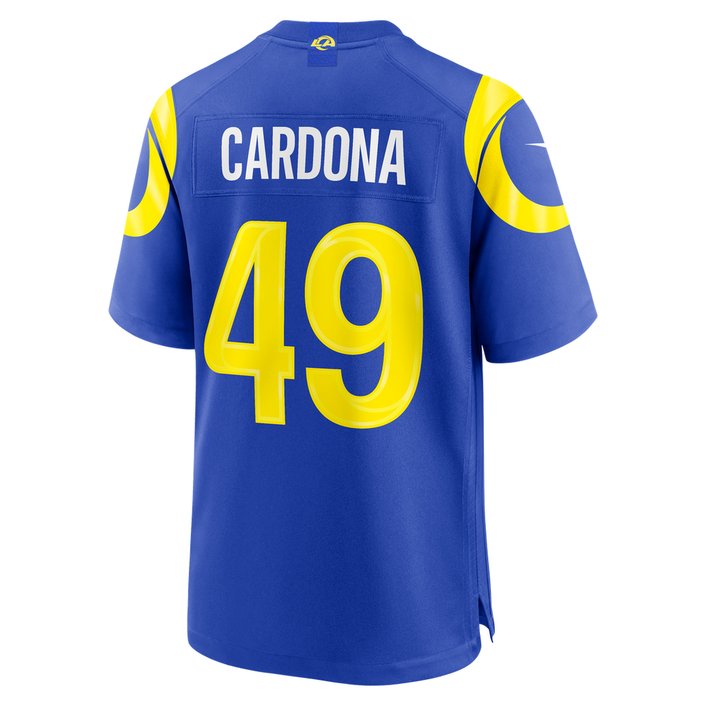 Los Angeles Rams Joe Cardona Nike Royal Team Game Jersey