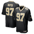 New Orleans Saints Khristian Boyd Nike Black Game Jersey