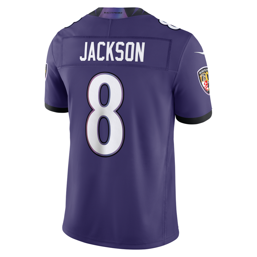 Baltimore Ravens Lamar Jackson Nike White Vapor F.U.S.E. Stitched Limited Jersey