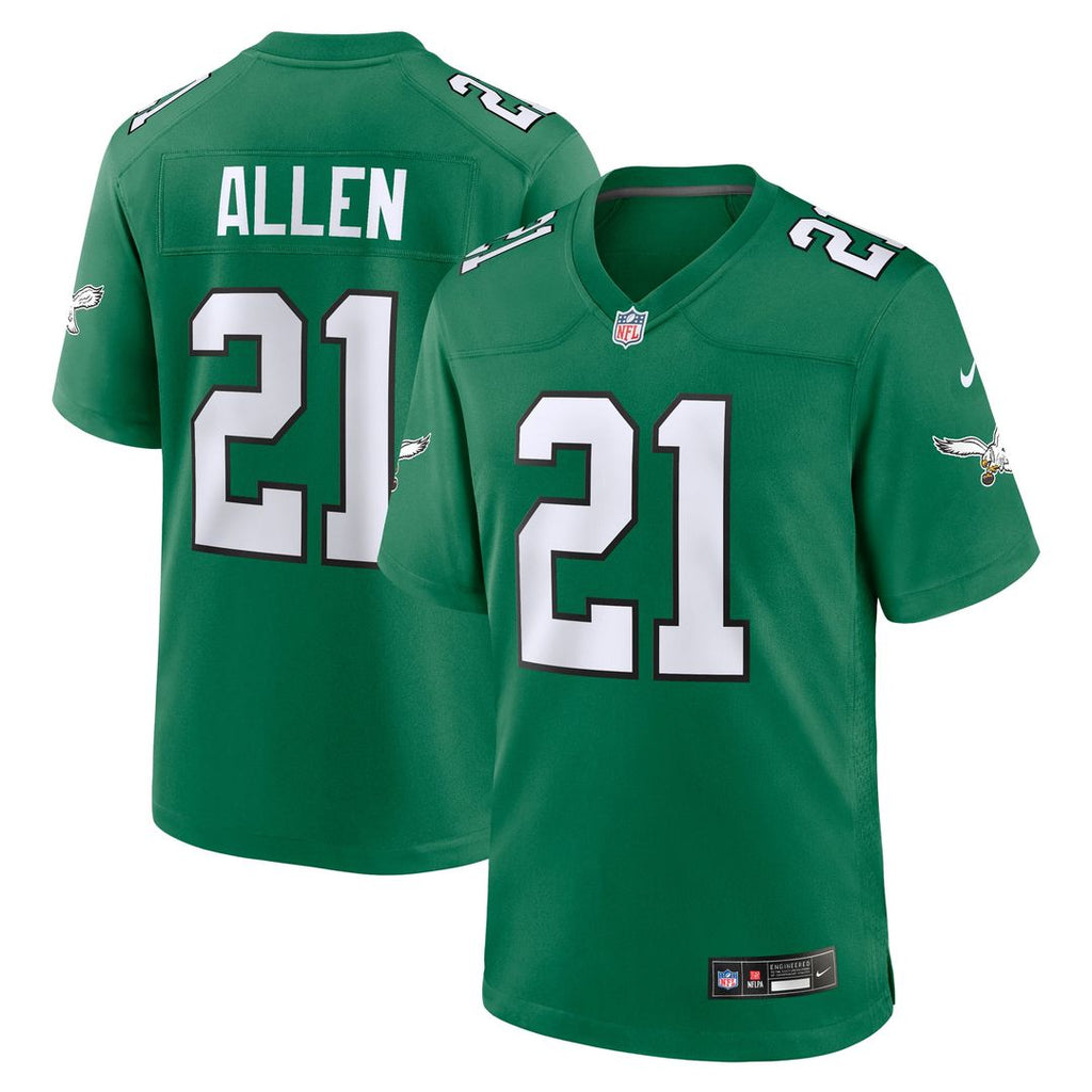 Philadelphia Eagles Eric Allen Nike Kelly Green Retired Player Alternate Game Jersey