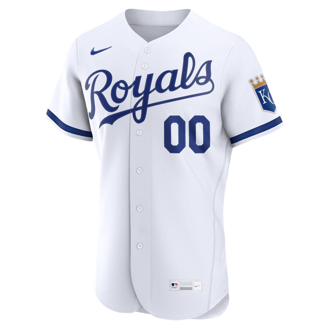 Kansas City Royals Nike White Home Authentic Custom Jersey