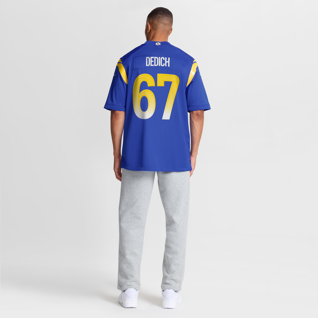 Los Angeles Rams Justin Dedich Nike Royal Game Jersey