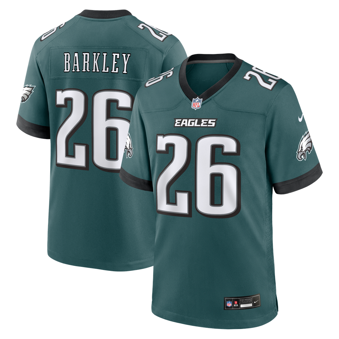 Philadelphia Eagles Saquon Barkley Nike Kelly Green Alternate Game Jersey