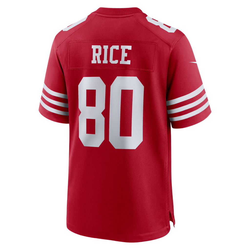 San Francisco 49ers Jerry Rice Nike Scarlet Retired Game Player Jersey