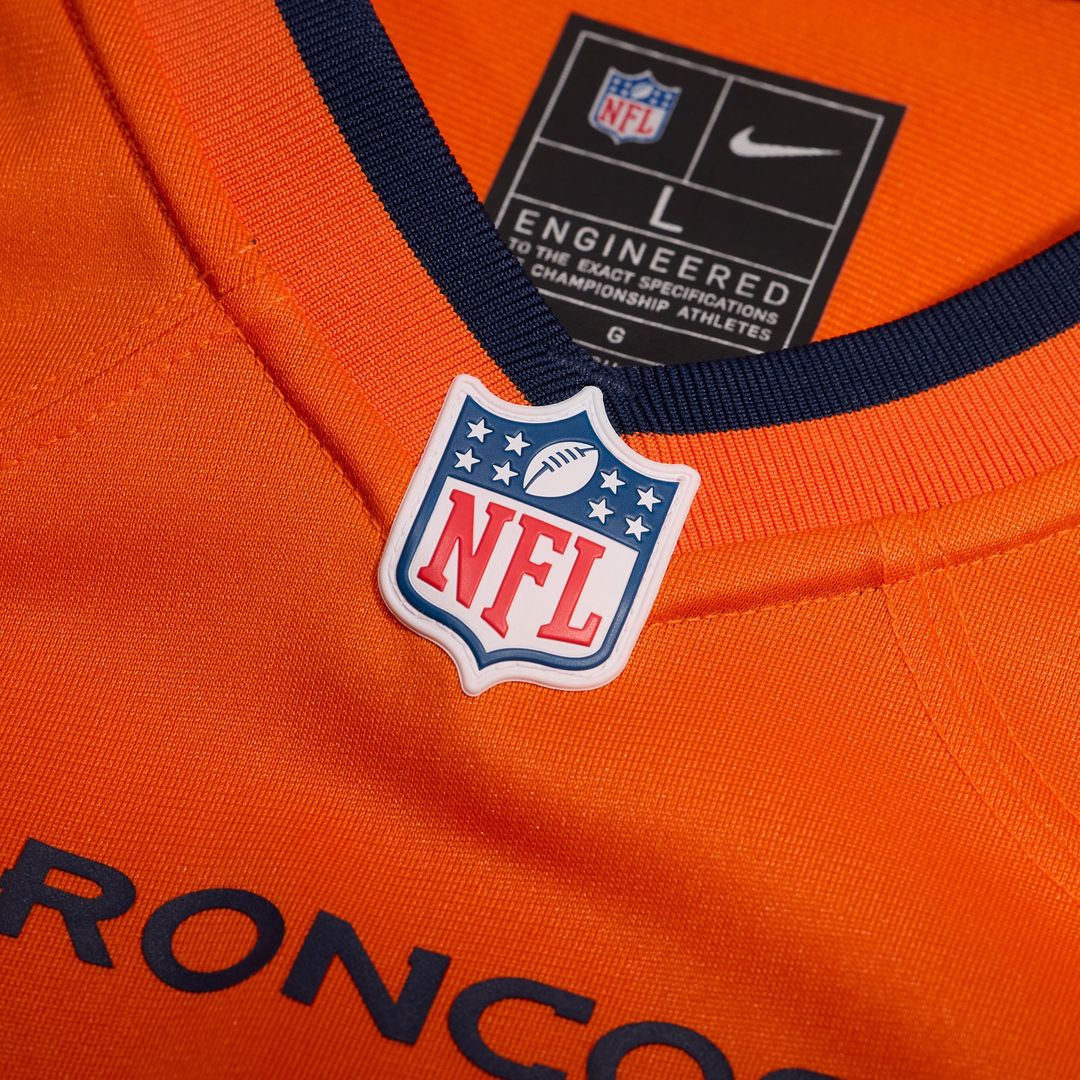 Denver Broncos Matt Peart Nike Orange Team Game Jersey