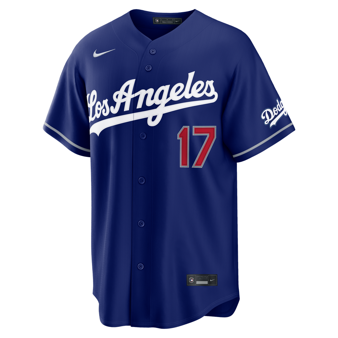 Los Angeles Dodgers Shohei Ohtani Nike Royal Kanji Alternate Stadium Jersey