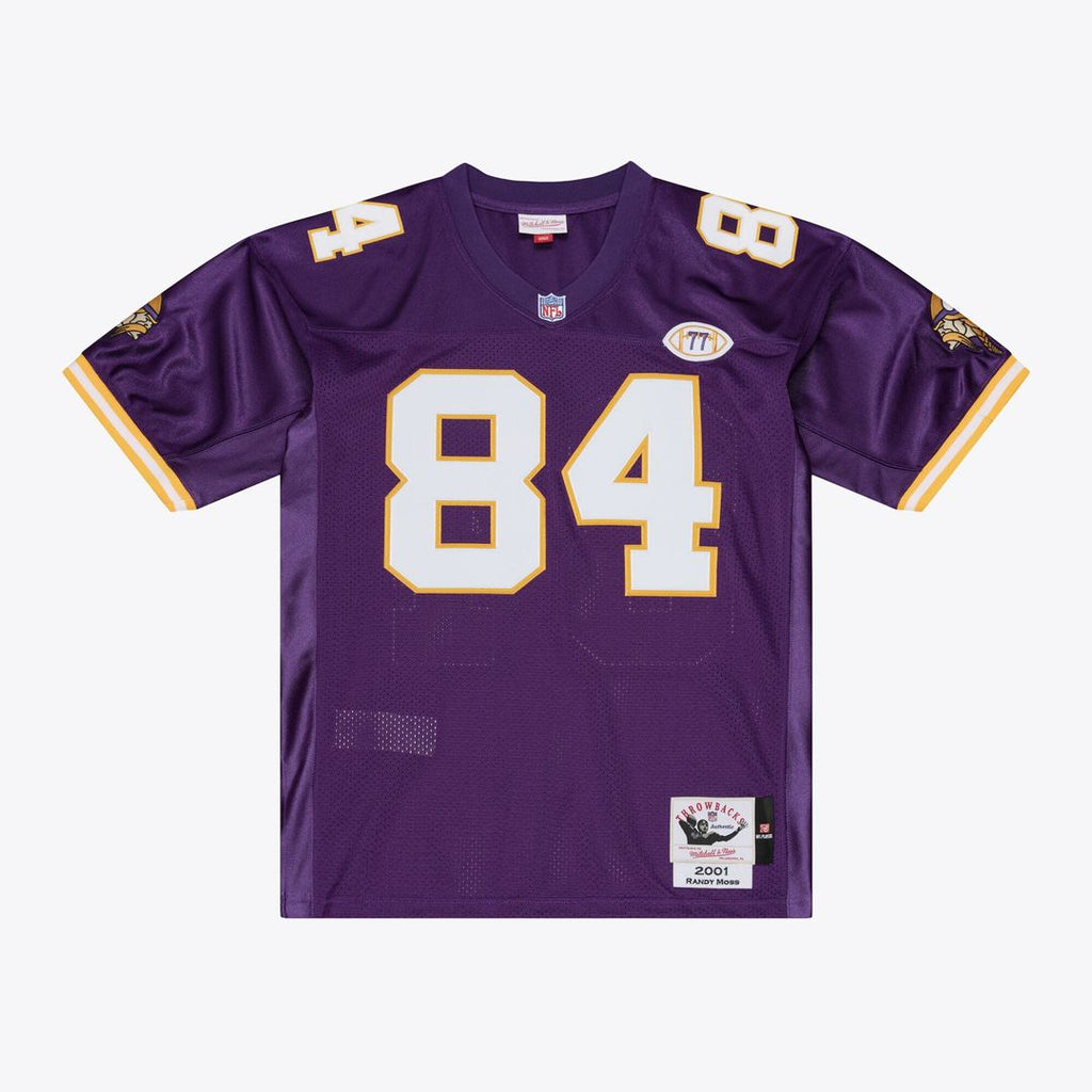 Minnesota Vikings Randy Moss Mitchell & Ness Purple 2001 Authentic Throwback Jersey