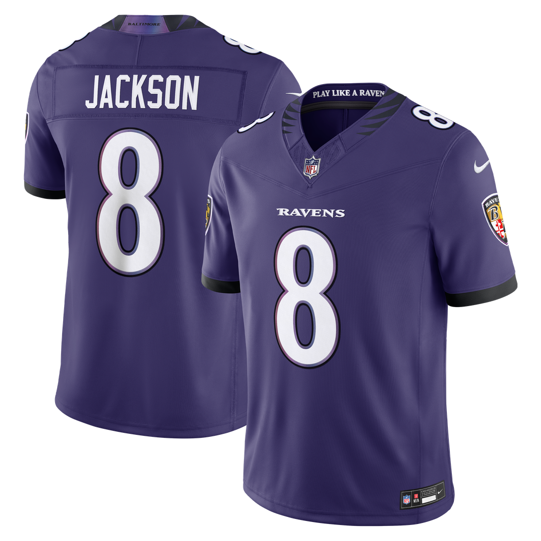 Baltimore Ravens Lamar Jackson Nike Black Alternate Alternate Vapor F.U.S.E. Stitched Limited Jersey