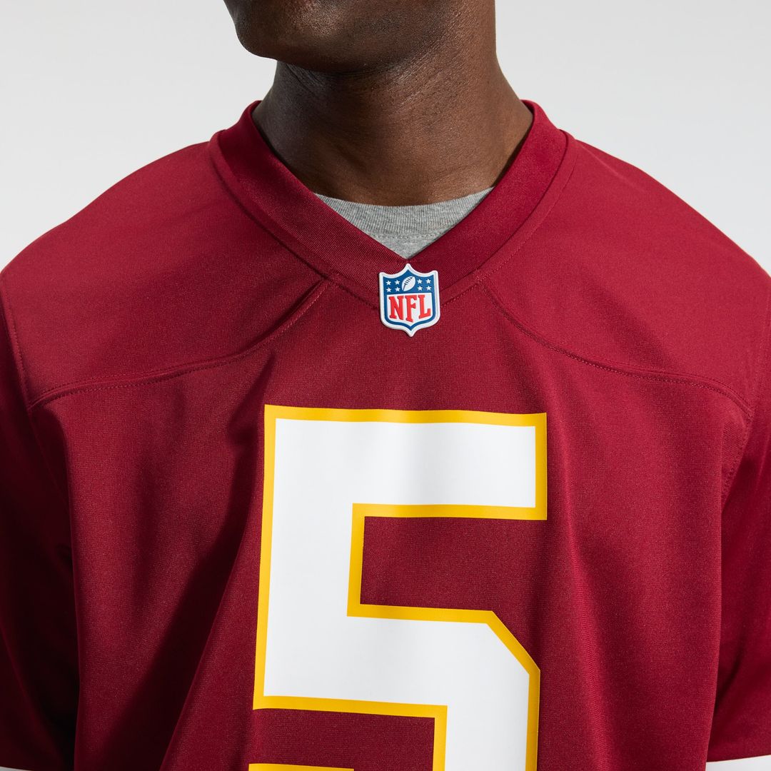 Hail Raiser Washington Commanders Jayden Daniels Nike Black Alternate Game Jersey