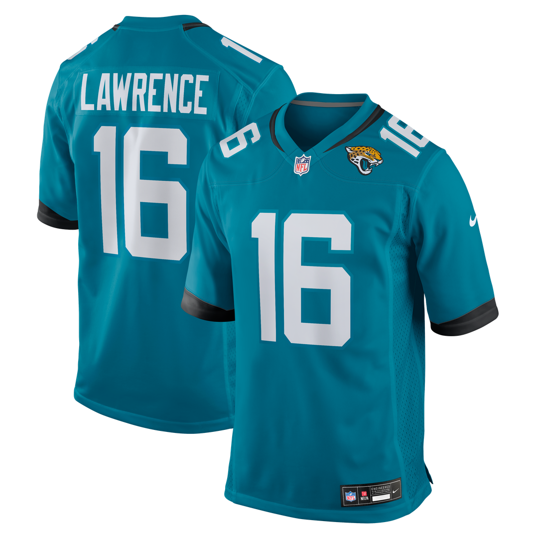 Jacksonville Jaguars Trevor Lawrence Nike Teal Game Jersey