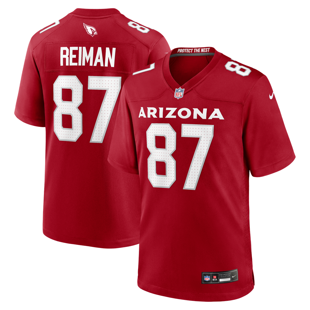 Arizona Cardinals Tip Reiman Nike Cardinal Team Game Jersey