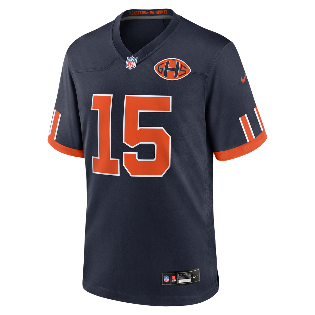 Chicago Bears Rome Odunze Nike Navy 2026 Rivalries Collection Game Jersey