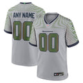 Seattle Seahawks Nike Gray Rivalries Collection Custom Game Jersey